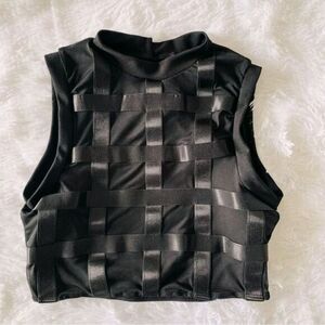 Black Sleeveless Women's Top
